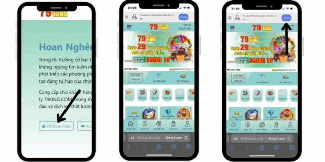 Cách tải App 79king cho iOS (iPhone:iPad)